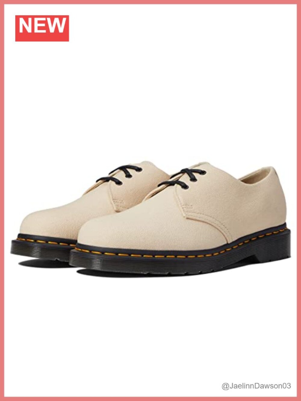 Dr. Martens 1461 Oxford Canvas Casual Lace-Up Shoes